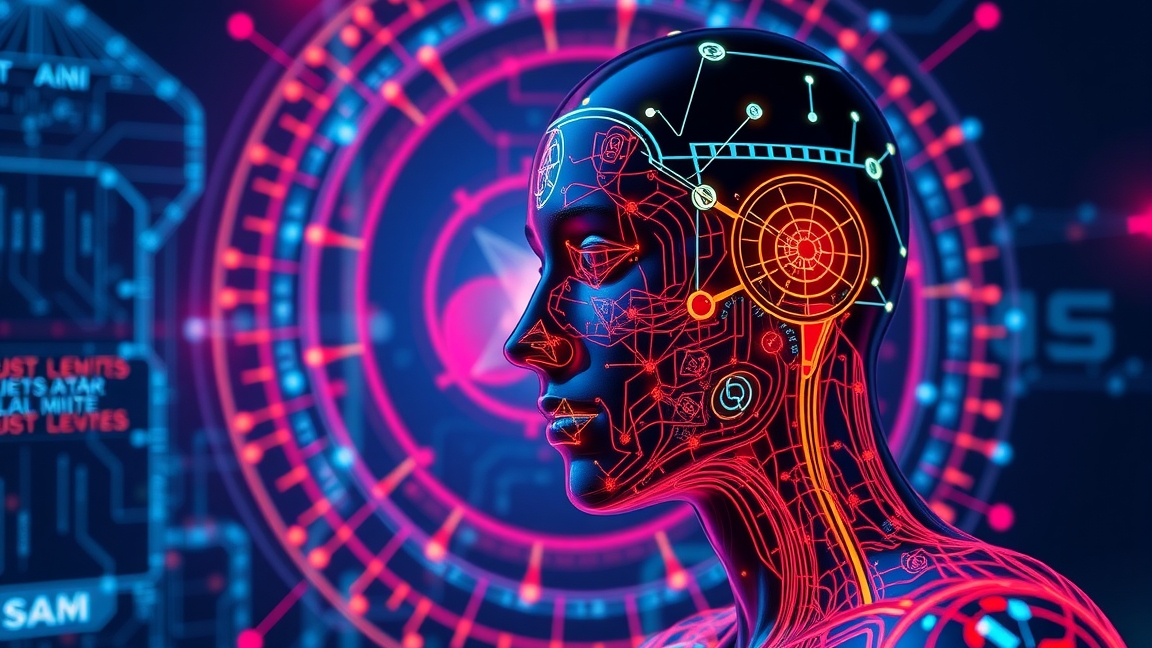 Digitális figura mágneses mezők hatásait illusztrálva