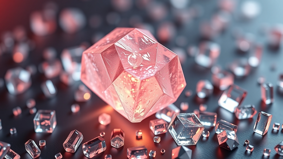 Magnézium és B6-vitamin kristályok egy egészséges táplálkozásban.