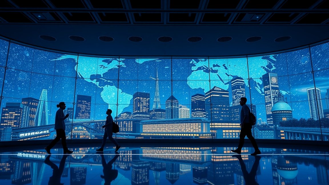 Modern városi táj, ACCA tanfolyamra utaló háttérrel