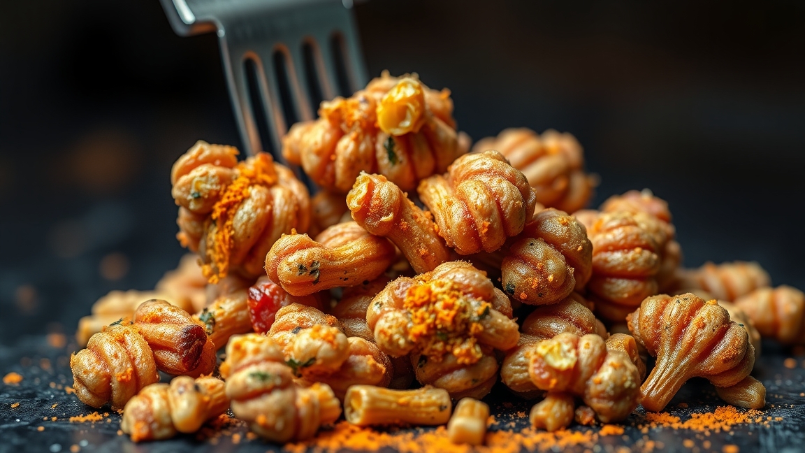 Furcsa formájú penészes ételek közelről, amelyek egészségügyi kockázatokat rejtenek.