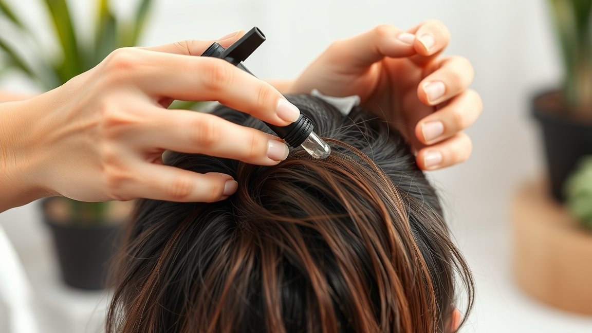 Seborin hajszesz alkalmazása hajhullás ellen.