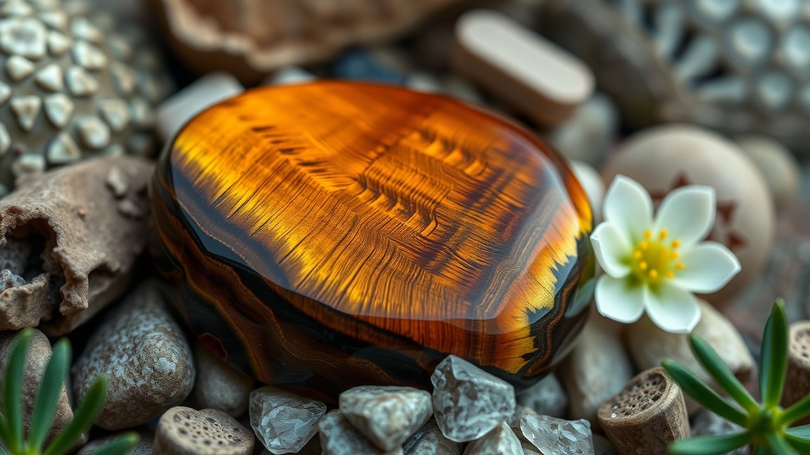 Tigrisszem kő, amely segít növelni a bátorságot és önbizalmat.