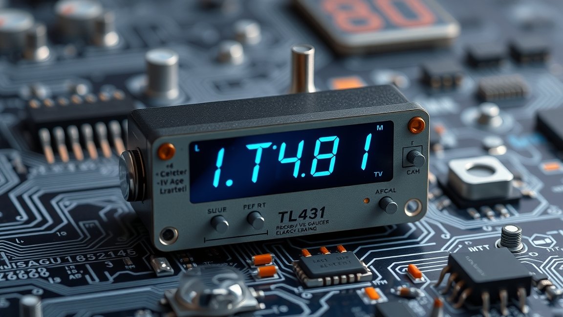 TL431 digitális feszültségmérő áramkör háttérrel