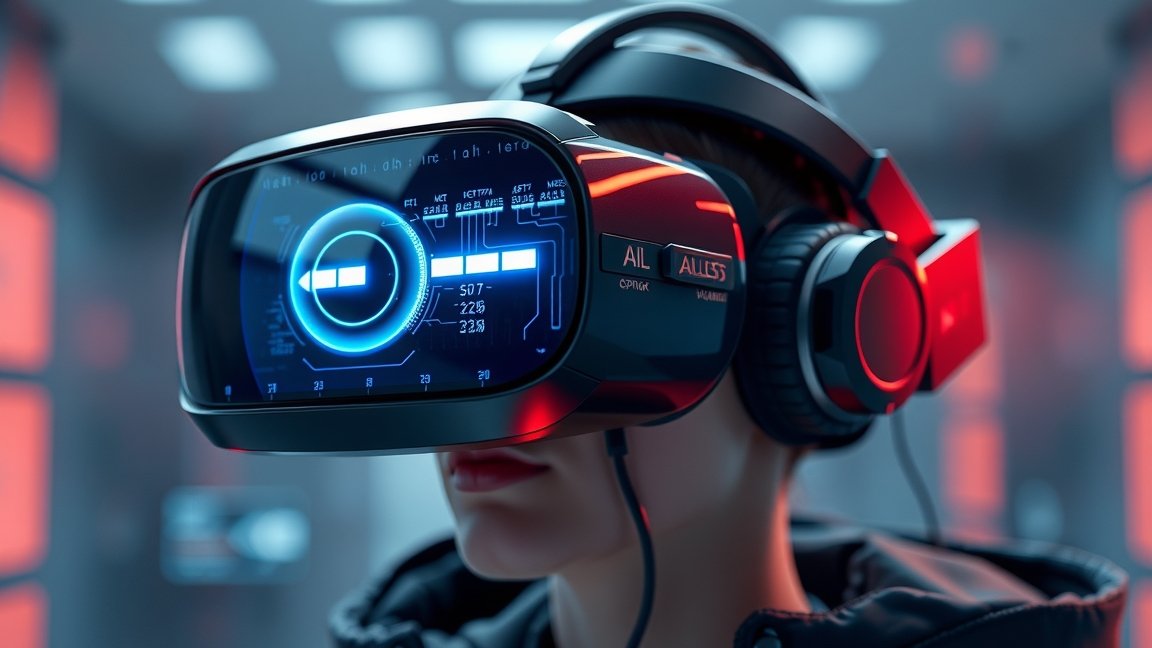 Modern VR szemüveg a virtuális valóság felfedezéséhez.