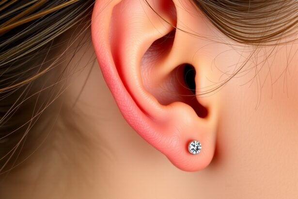 Füllyukasztás és a fülbevaló egy fülön