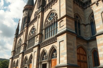 A középkori egyház építészeti stílusának részletei