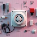 Elektromos csengő alkatrészeinek bemutatása és telepítési útmutató