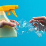 Műanyag spray palack és összegyűrt műanyag flakon