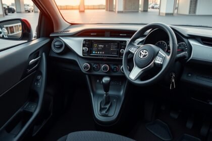 Automata váltós Toyota Yaris belső tere és műszerfala