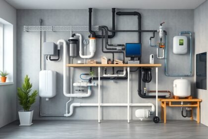 Modern vízarmatura rendszer otthoni vízellátáshoz