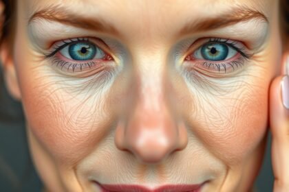 Fiatalos bőr ránctalanító Q10 krém használatával