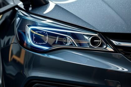 Opel Astra H fényszórómosó rendszer részlete egy autóban