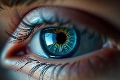 Közelkép egy emberi szemen, amely a látás rejtélyét szimbolizálja.