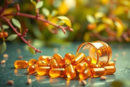 Ginseng kapszulák természetes táplálékkiegészítő formájában az energikus mindennapokhoz.