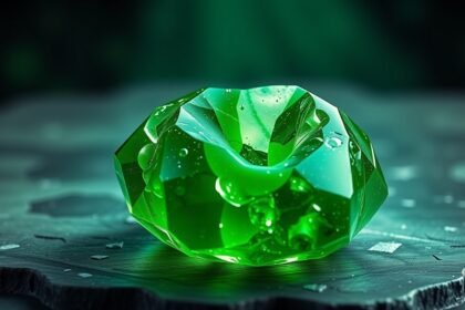 Zöld jade ásvány ékszer, a harmónia és gyógyulás szimbóluma