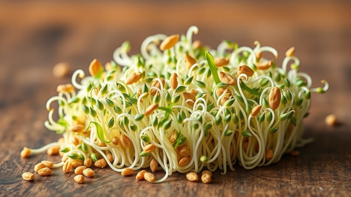 Friss hajdina csíra tápanyagdús, egészséges étkezéshez