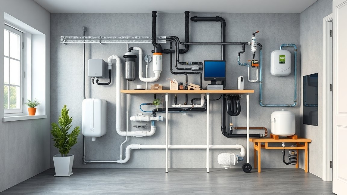 Modern vízarmatura rendszer otthoni vízellátáshoz