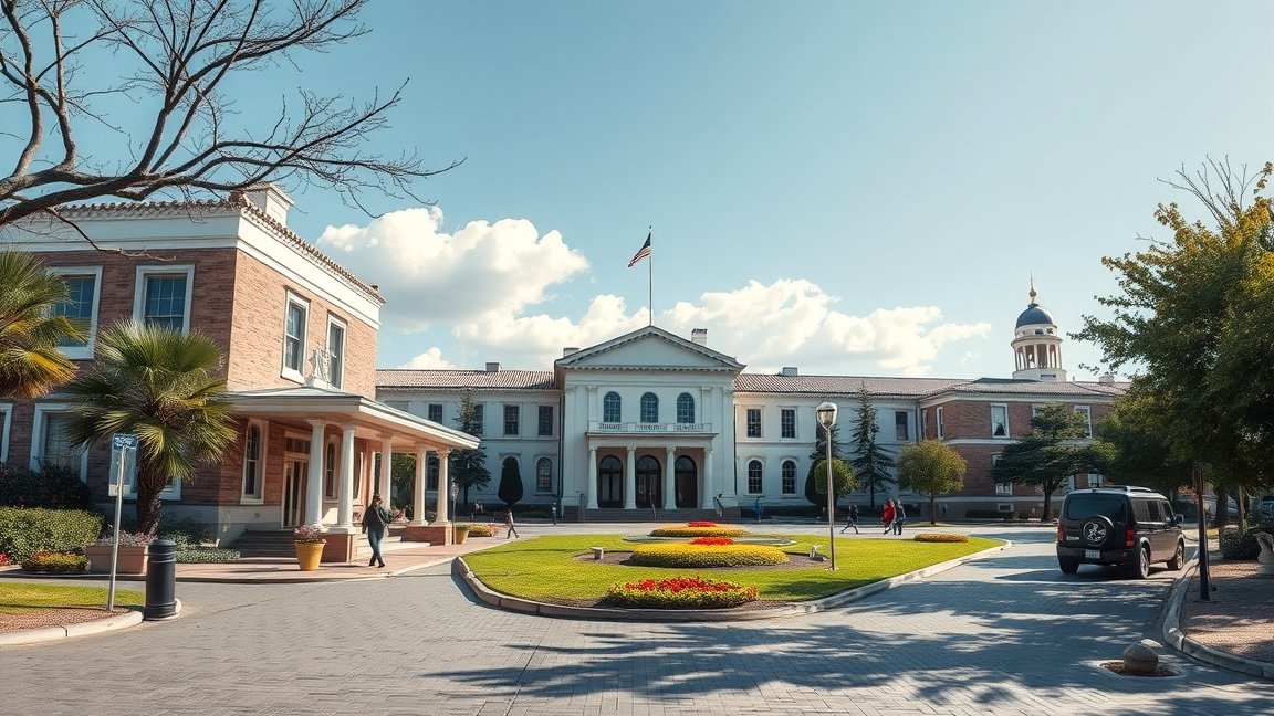 Helyi önkormányzat épülete és környezete