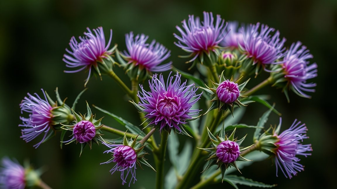 Máriatövis virágok, egészség és antioxidáns jellemzők