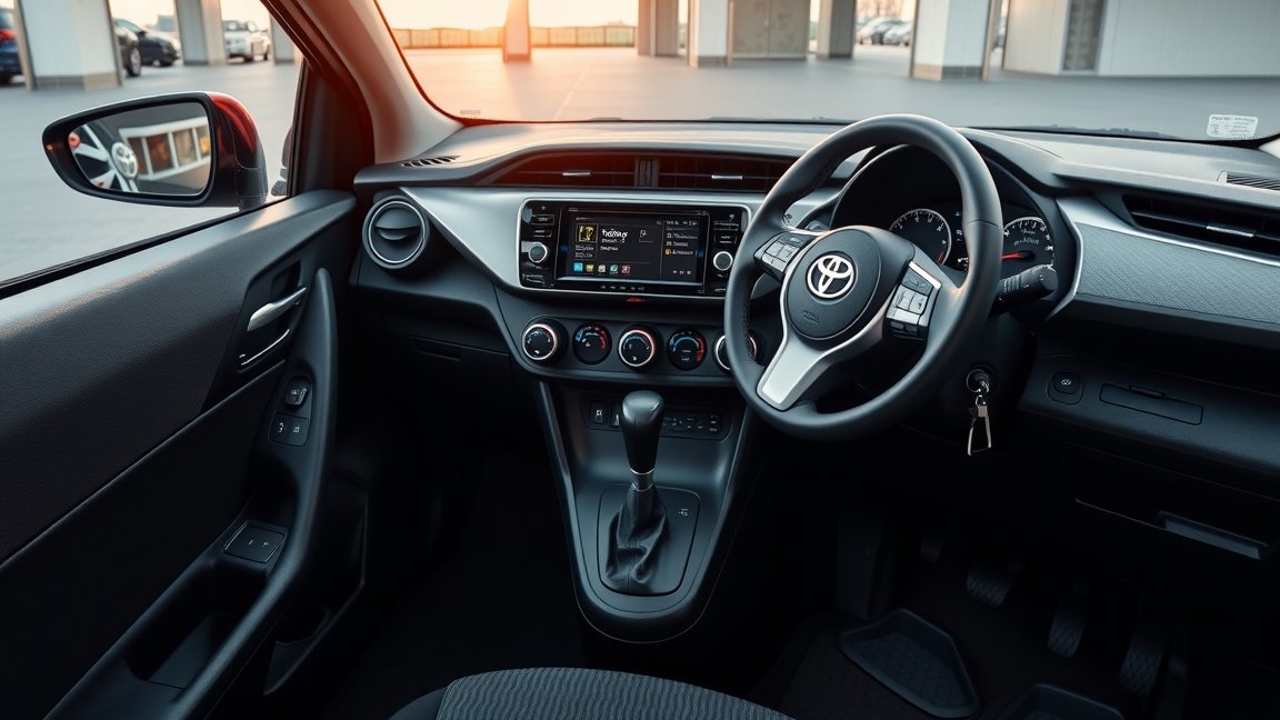 Automata váltós Toyota Yaris belső tere és műszerfala