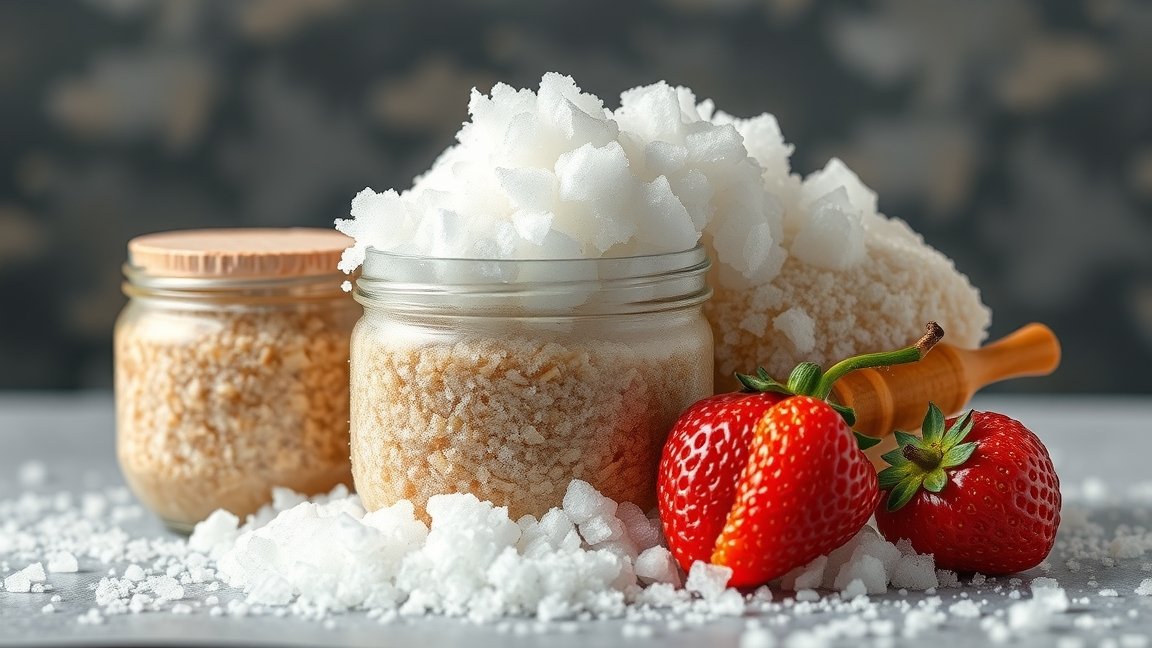 Cukor és friss eper élelmiszerekben, tartósítási hatás.