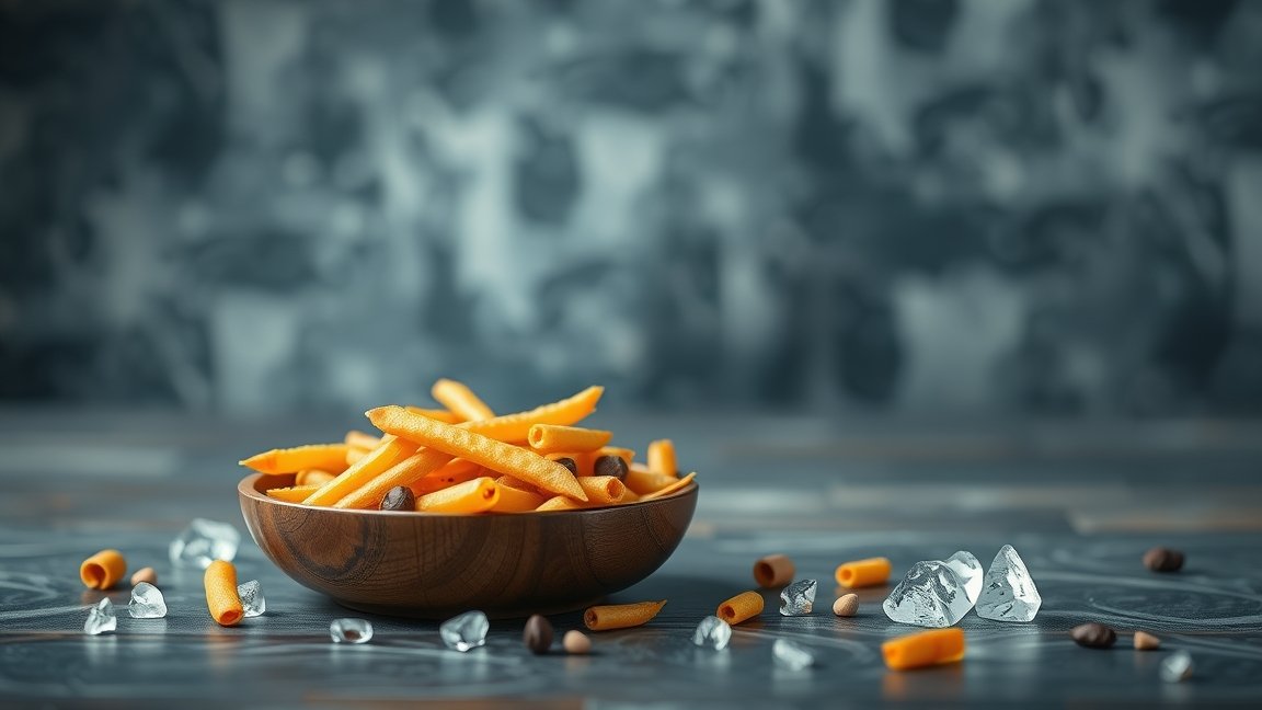 Dextrintartalmú ételek szépen elrendezve egy tálban.