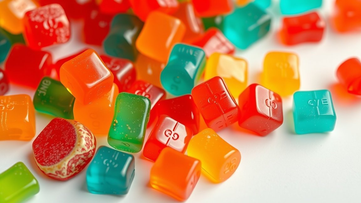 Színes gumicukrok, amelyek felnőttek és gyerekek kedvencévé váltak.
