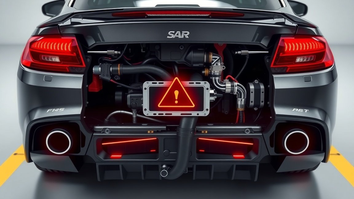 Hátsó lambdaszonda és motorhiba jelzés autóban