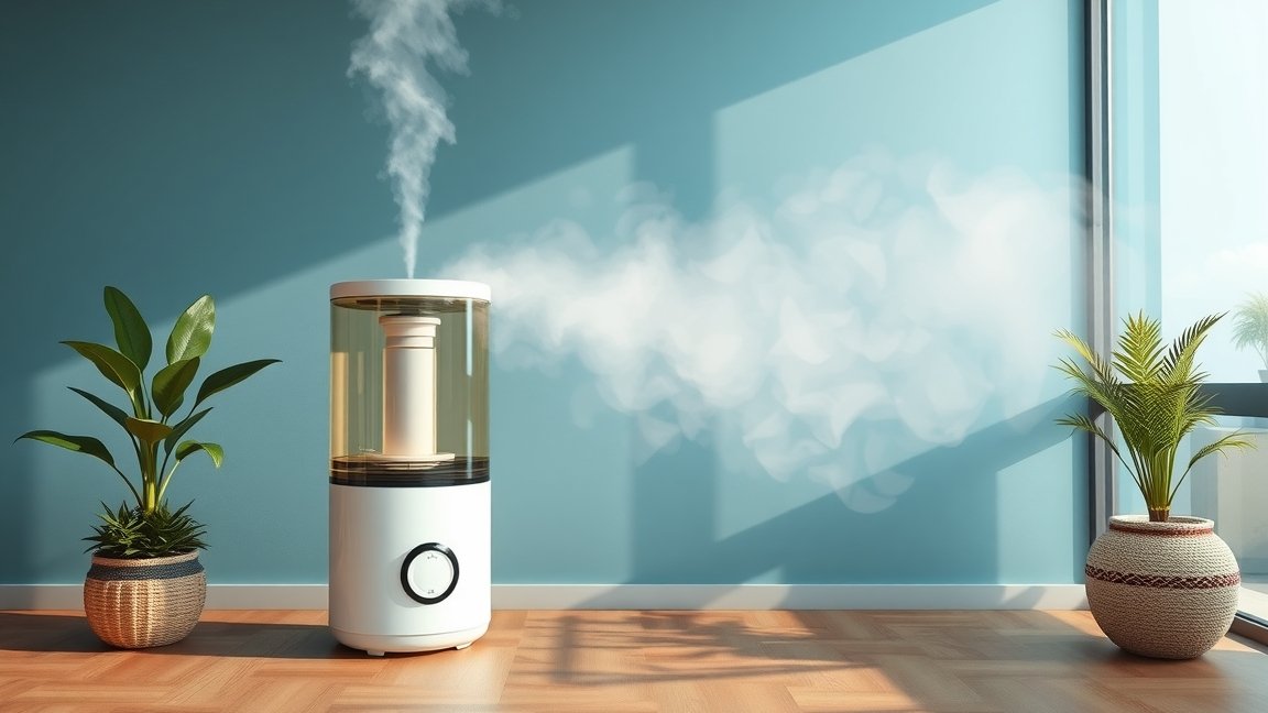 Hidegpárásító működés közben, növekvő levegő páratartalommal.