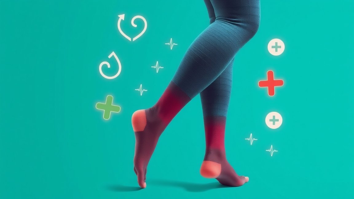 Kompressziós harisnya: javítja a keringést és csökkenti a lábduzzanatot.