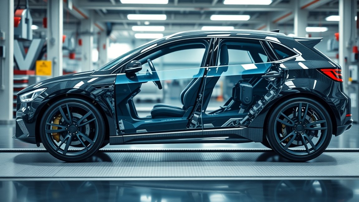 Mágnesgyűjtés a modern autóiparban, autó belső részlete