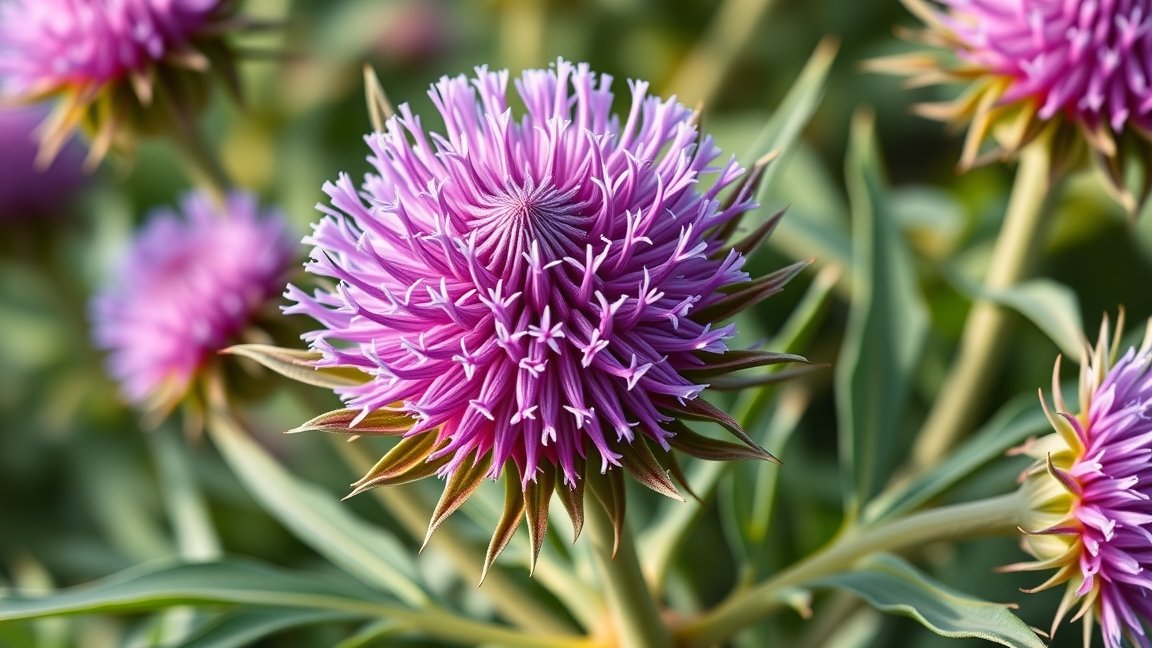 Máriatövis virág, a koleszterinszint javításáért