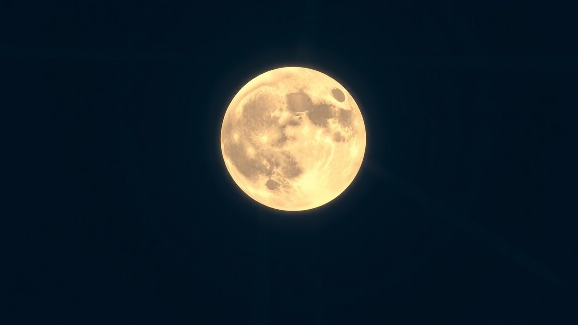 Telihold a sötét égen, amely női ciklus hatására utal.