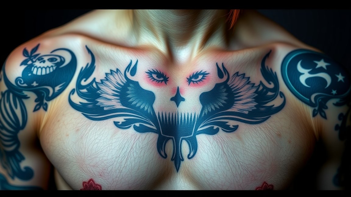 Személyes tetoválások bemutatása, amelyek kifejezik az önkifejezést és a testképet.