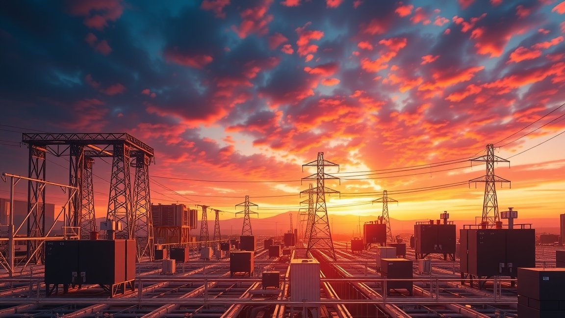 AC/DC átalakítók és elektromos infrastruktúra naplementében