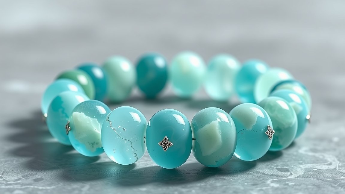 Amazonit karkötő: nyugalom és tiszta kommunikáció energetikai előnyei