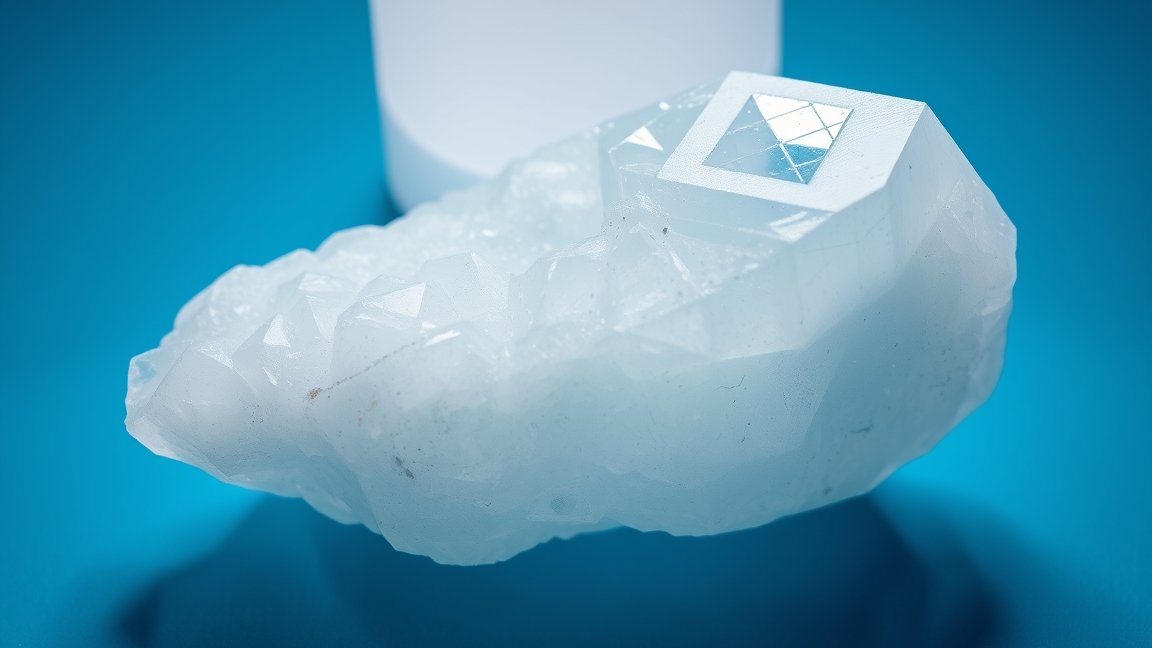 Az angelit ásvány tiszta energiával és szépséggel.