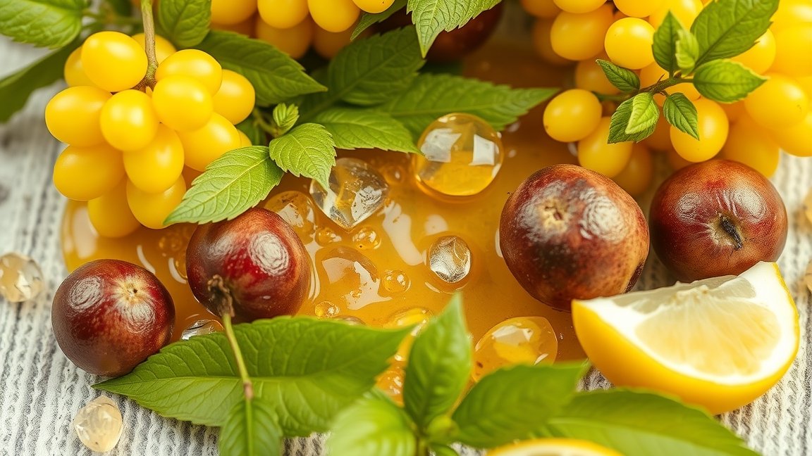 Friss gyümölcsök és zöld levelek, olajsavban gazdag ételek.