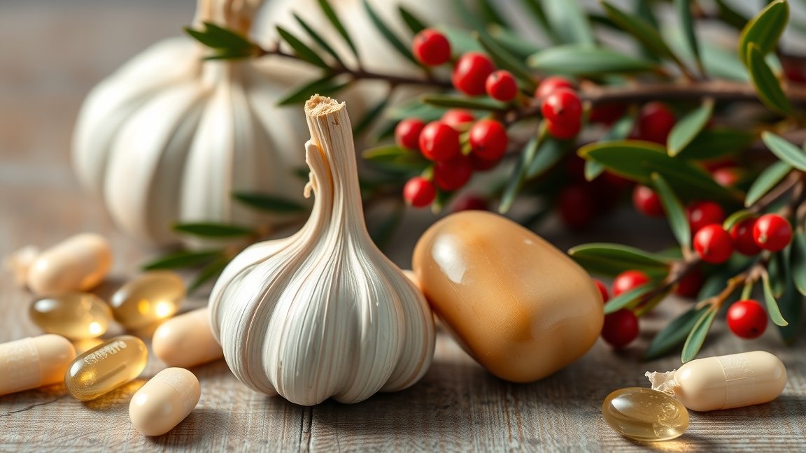 Fokhagyma, galagonya és fagyöngy kapszulák az egészségért
