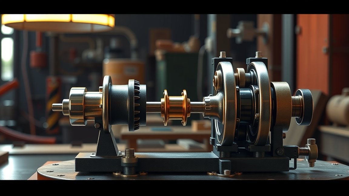 Animált dinamo mechanika bemutatása a működés során.