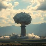 Nukleáris felhő egy atombomba robbanása után