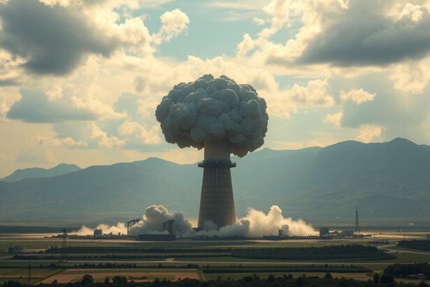 Nukleáris felhő egy atombomba robbanása után