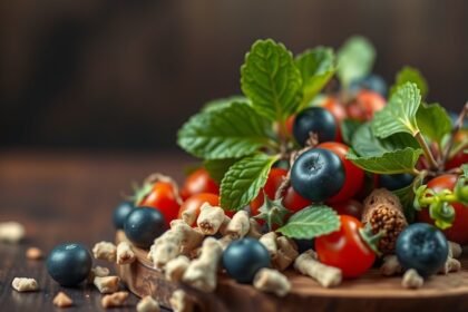 Friss gyógynövények és bogyós gyümölcsök természetesen támogatják a tesút és a vércukorszint