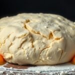 Tészta tojással, mely gazdag ízt és textúrát ad a sütéshez