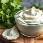 Friss tejföl citrommal és zöldfűszerekkel