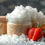 Cukor és friss eper élelmiszerekben, tartósítási hatás.