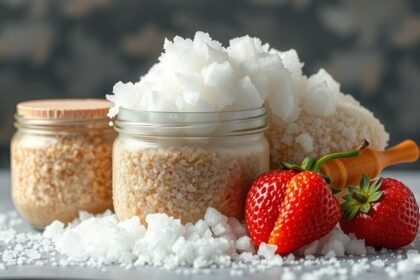 Cukor és friss eper élelmiszerekben, tartósítási hatás.