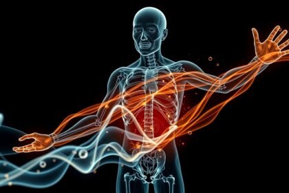 Az emberi test ábrázolása energiával és vitalitással