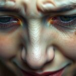 Egy nő, aki sír, kifejezve érzelmeit a könnyekkel.