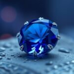 Kék zafír ékszer, amely a gyógyulás és a spirituális erő szimbóluma.